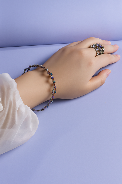 💍✨ Stretchable 2-in-1 Ring Bracelet
