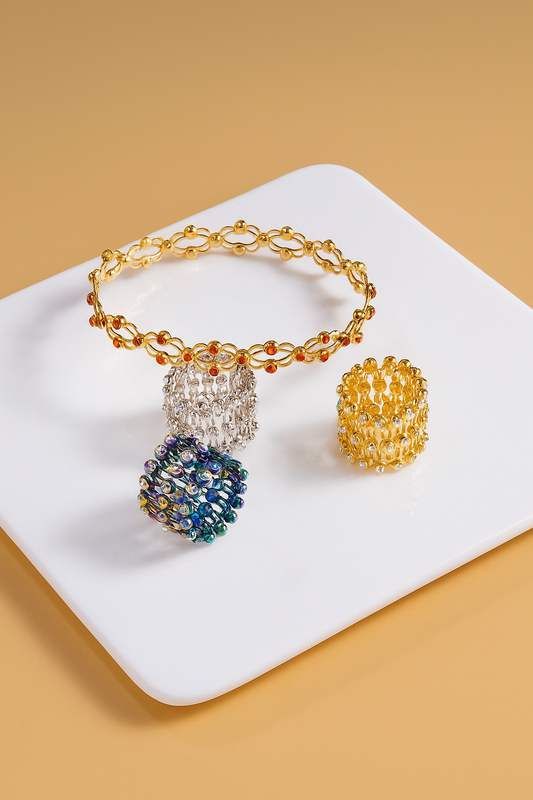 💍✨ Stretchable 2-in-1 Ring Bracelet