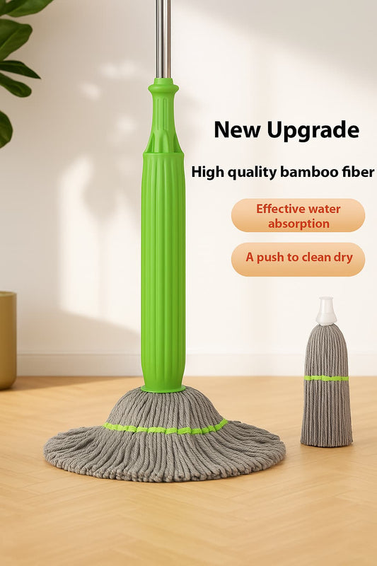 Self-Twisting Rotating Mop – Effortless Cleaning, Zero Mess!