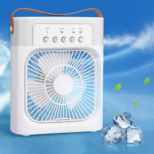 Multifunction Air Cooler Fan with Water Mist &amp; Mood Light.