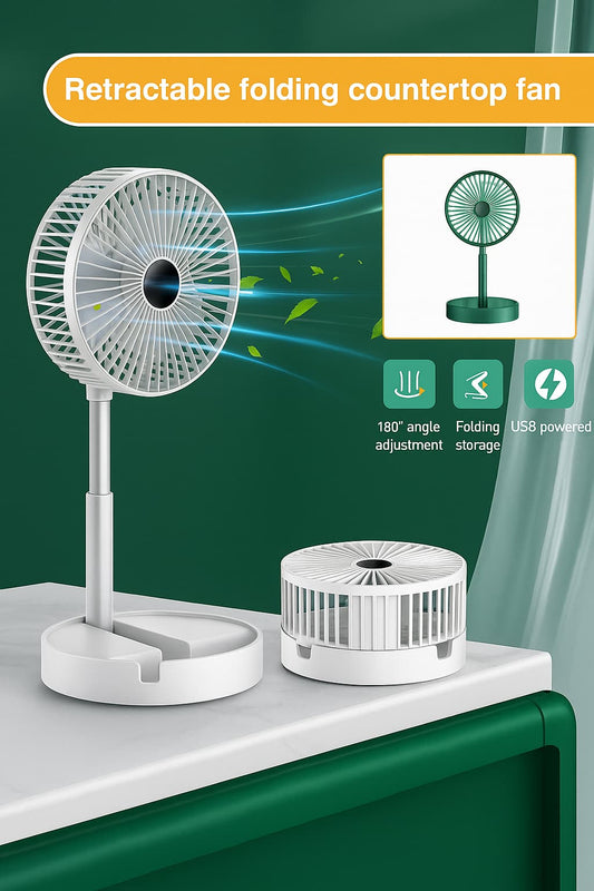 Powerful Rechargeable High-Speed Table Desk Fan